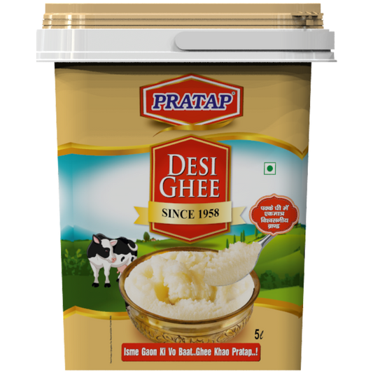 Pratap Desi Ghee Jar 5 L